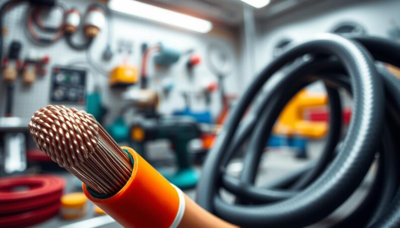 cabo silicone com fibra 200 graus